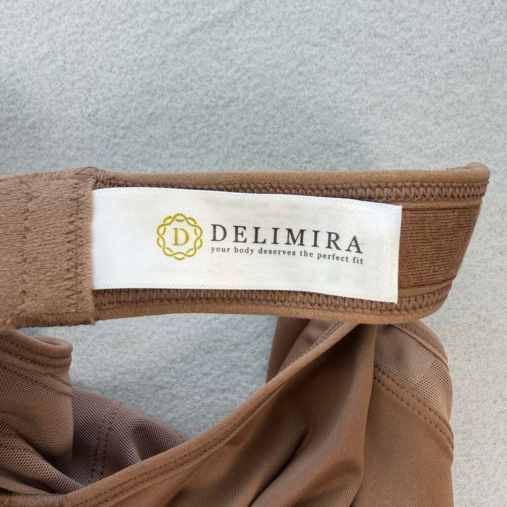 Delimira 38F Brown Front Closure Posture Wireless Full Coverage Everyday Bra - Picture 8 of 8